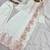 pink color embroidery sequin work with cutwork silk blend kurti set