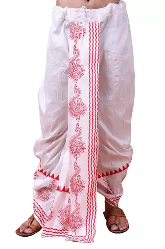 W & g traditional readymade dhoti for men