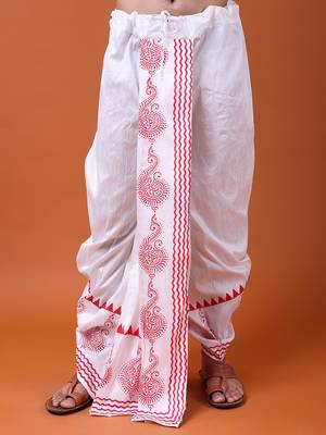 W & g traditional readymade dhoti for men 2