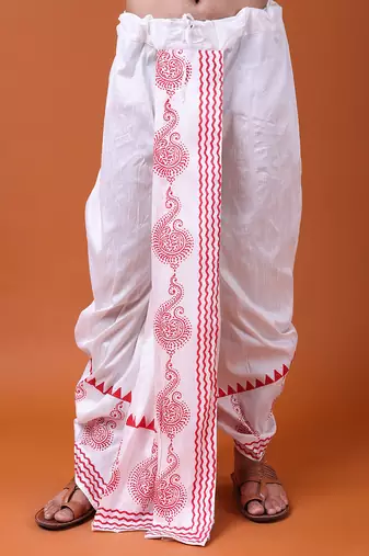W & g traditional readymade dhoti for men