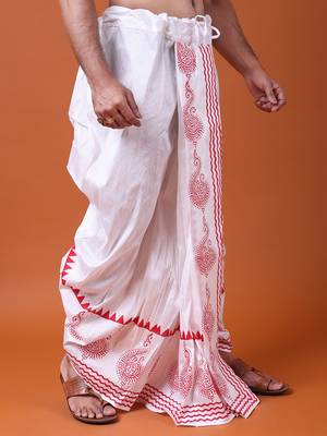 W & g traditional readymade dhoti for men 3
