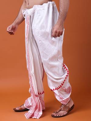 W & g traditional readymade dhoti for men 4