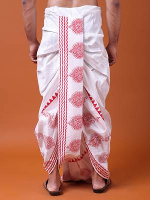 W & g traditional readymade dhoti for men 5