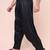 W & g men’s black cotton blend patiala