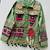 Navratri green pure denim jacket with kutchi mirror work