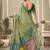 pista green premium cotton blend natural texture saree