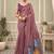 mauve premium cotton blend natural texture saree