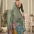 sage green premium cotton blend natural texture saree