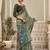sage green premium cotton blend natural texture saree