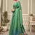 green premium cotton blend natural texture saree