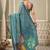 Blue premium cotton natural texture saree