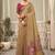 beige premium cotton blend natural texture saree