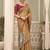 beige premium cotton blend natural texture saree