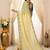 women's satin silk blend with elegant border party wear designer saree