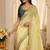 women's satin silk blend with elegant border party wear designer saree