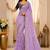 women's satin silk blend with elegant border party wear designer saree