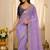 women's satin silk blend with elegant border party wear designer saree