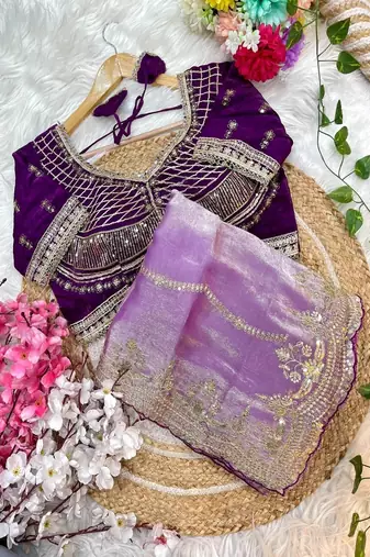 women's satin silk blend with elegant border party wear designer saree