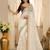 women's satin silk blend with elegant border party wear designer saree
