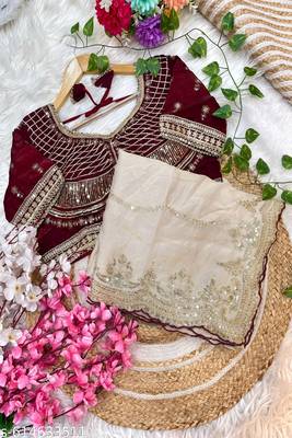 women's satin silk blend with elegant border party wear designer saree 5