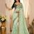 women's satin silk blend with elegant border party wear designer saree