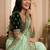 women's satin silk blend with elegant border party wear designer saree