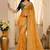 women's satin silk blend with elegant border party wear designer saree