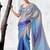 Lavender premium luxe silk blend & organza designer saree