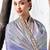 Lavender premium luxe silk blend & organza designer saree