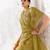 Olive premium luxe silk blend & organza designer saree
