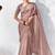 Mauve premium luxe silk blend & organza designer saree