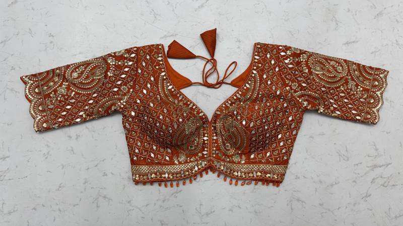 multicolor Color Print,Mirror,Dori,sequins Work silk blend Lehenga choli set   