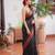 Black premium soft silk blend designer saree with zari motifs & rich border