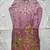 Mauve digital print men's kurta with crochet sequin work