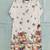 Ivory digital print men's kurta with crochet sequin work