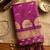 Pink premium soft silk blend designer saree with zari motifs & rich border