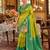 teal blue premium silk blend designer saree with woven zari motifs & heavy pallu with unstitch blouse