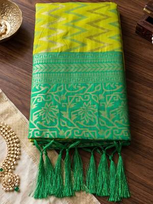 teal blue premium silk blend designer saree with woven zari motifs & heavy pallu with unstitch blouse 4
