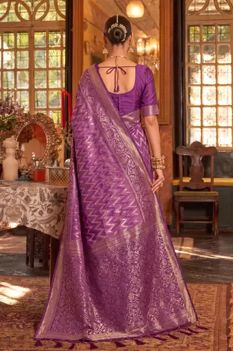 teal blue premium silk blend designer saree with woven zari motifs & heavy pallu with unstitch blouse