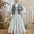White Premium Rayon Lehenga Blouse & Koti Set
