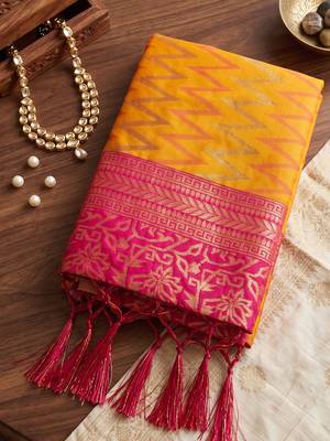 teal blue premium silk blend designer saree with woven zari motifs & heavy pallu with unstitch blouse 4