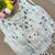 White navratri handwork mirror blouse