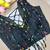 Black navratri handwork mirror blouse