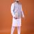 W&g cotton blend men nehru jacket multicolour