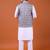W&g cotton blend men nehru jacket multicolour