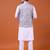 W&g cotton blend men nehru jacket multicolour