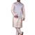 W&g silk blend men nehru jacket grey
