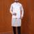 W&g silk blend men nehru jacket white