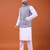 W&g cotton blend men nehru jacket multicolour