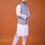 W&g cotton blend men nehru jacket multicolour